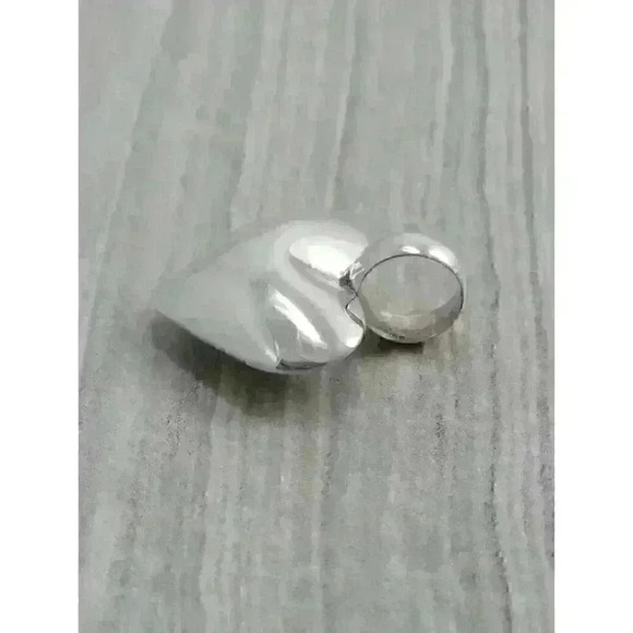Kalibre Sterling Silver Puffed Heart Pendant - Picture 8 of 9